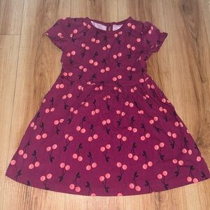 🌴 NWOT - Simply Joys by Carter Beautiful Maroon Colored Cherries Dress Size 4T
